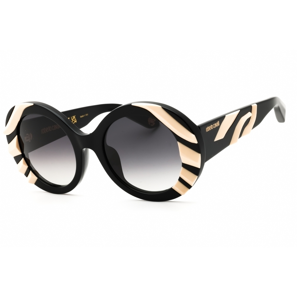 Roberto Cavalli 594161 Sunglasses Black Plastic Round
